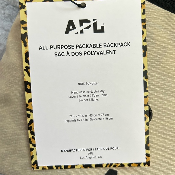 NWT APL Packable Backpack - Picture 3 of 4